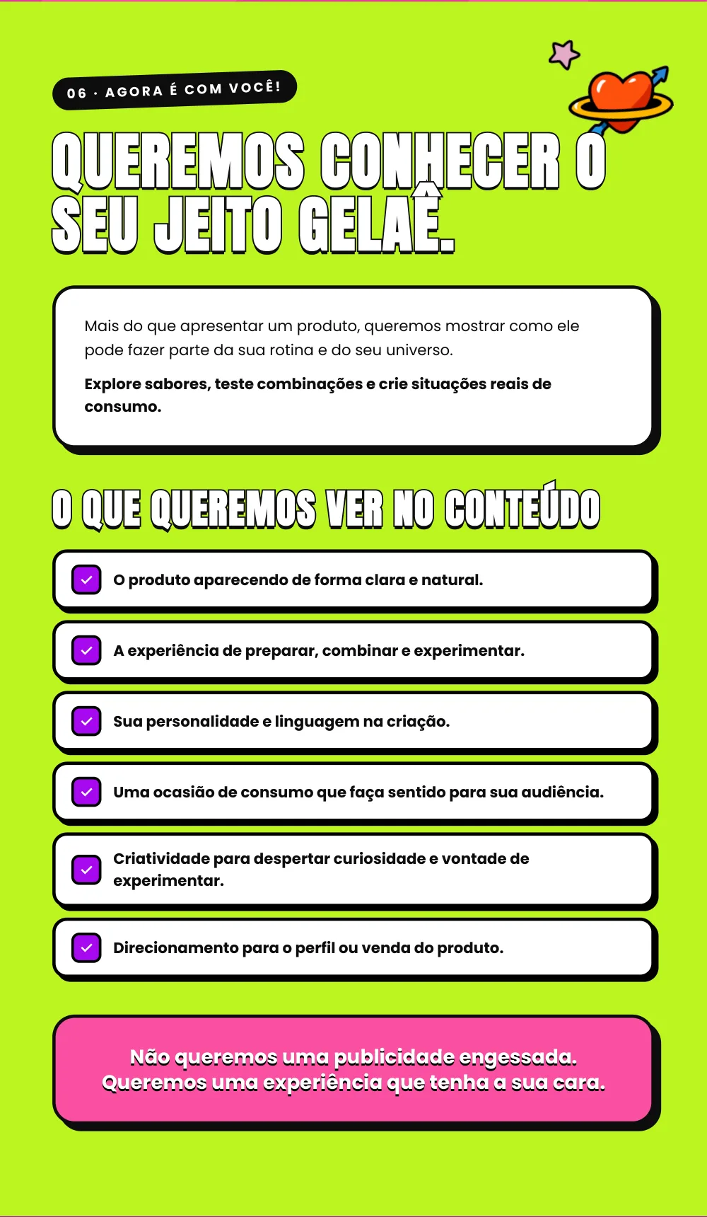 Guia criativo para influenciadores — Gelaê