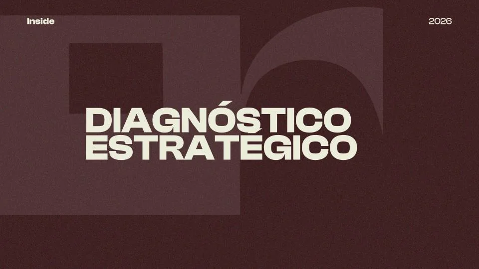 Slide de diagnóstico estratégico da Inside